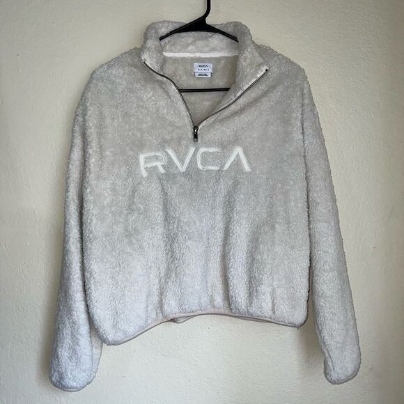 LIKE NEW WOMEN'S RELAXED RVCA FLEECE- size SMALL - Picture 9 of 12